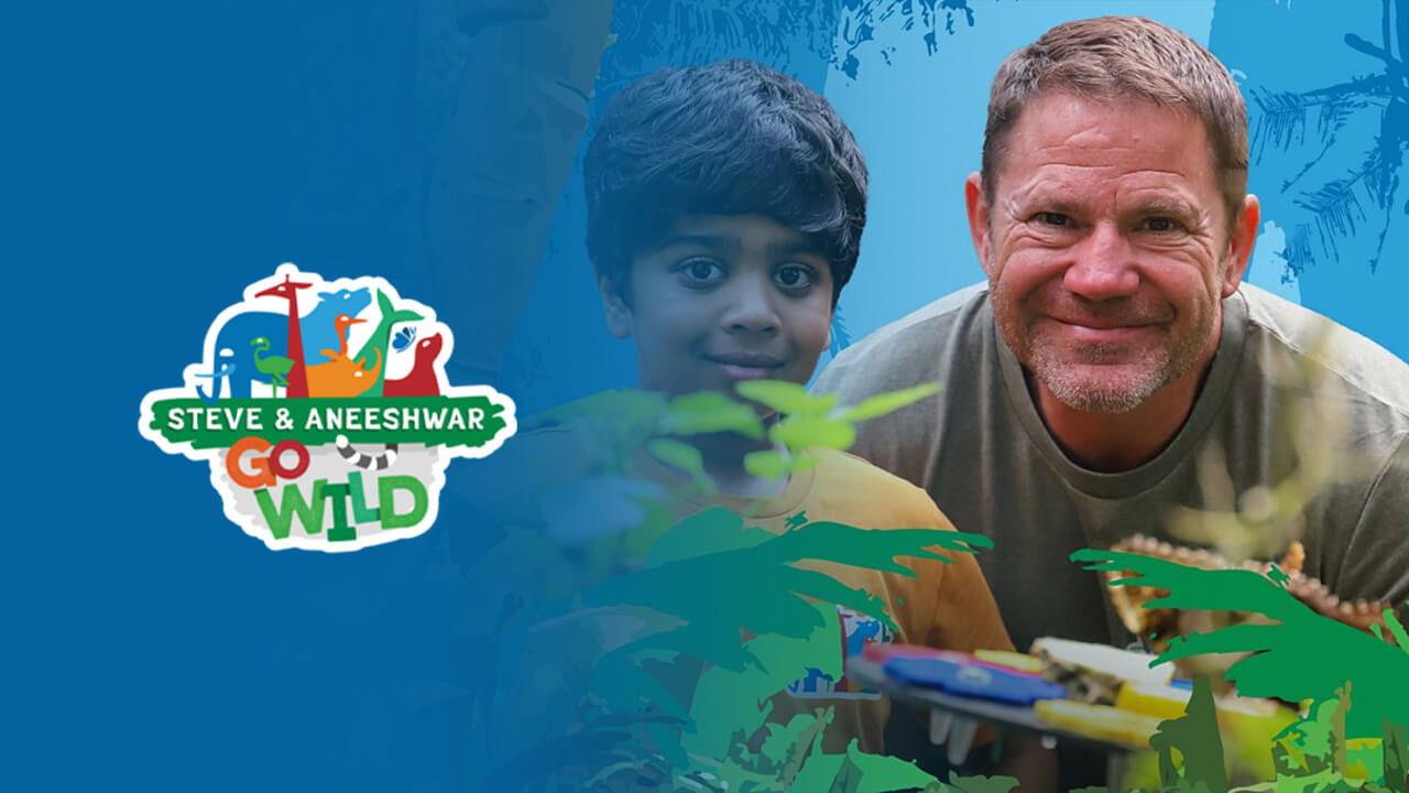 Steve and Aneeshwar Go Wild backdrop