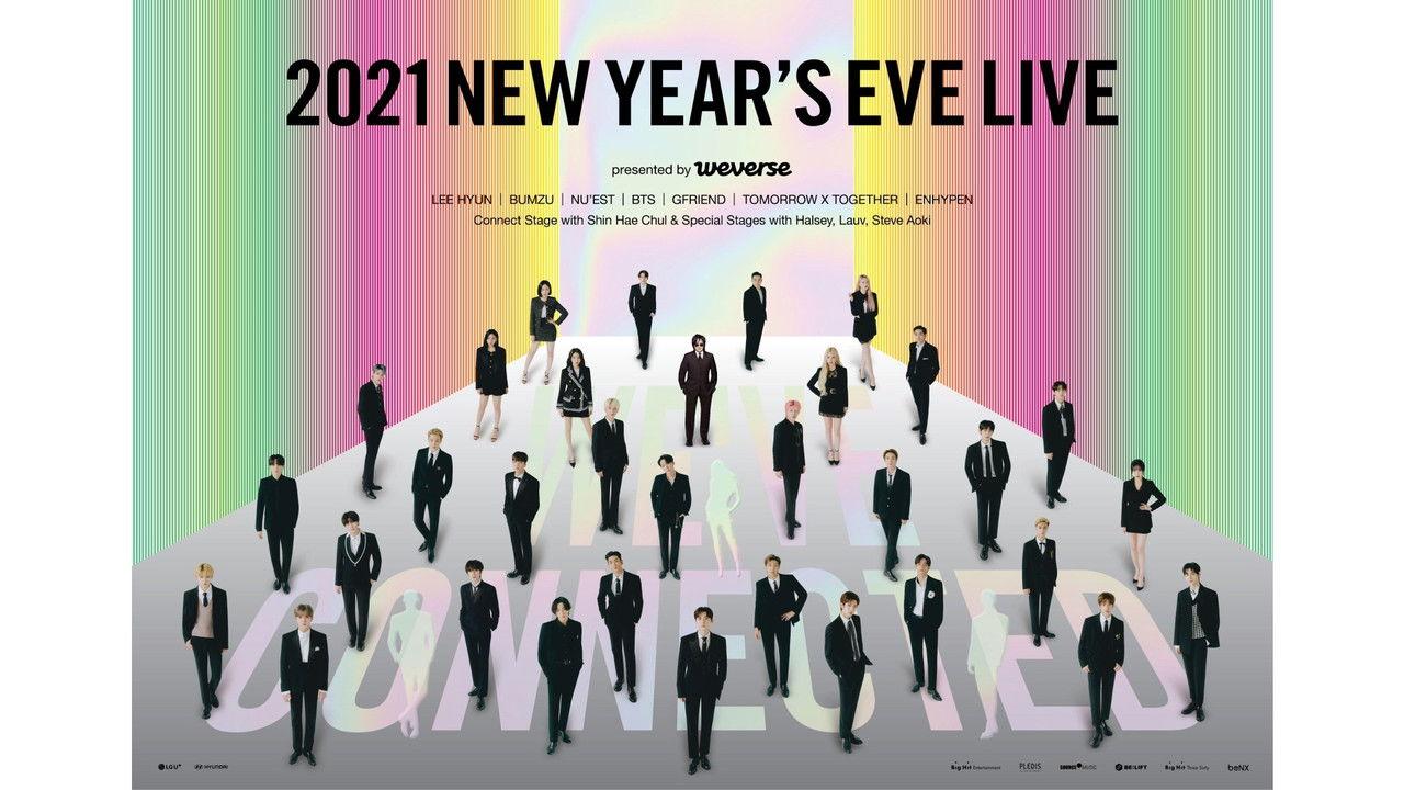 2021 NEW YEAR’S EVE LIVE presented by Weverse backdrop