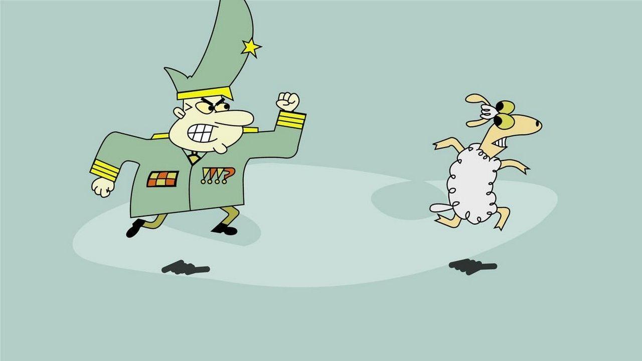 Sheep in the Big City backdrop