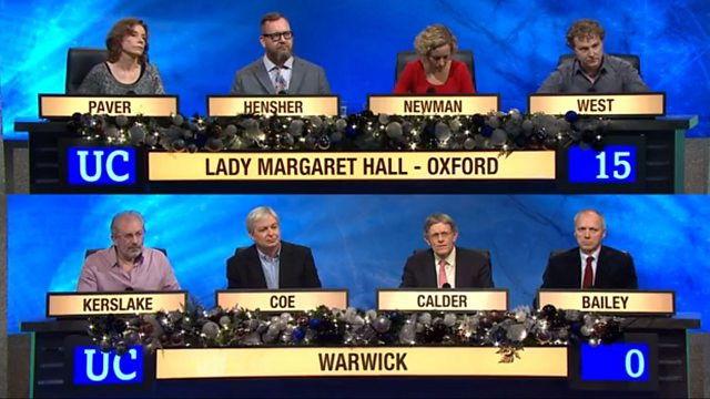 Christmas 2014 - Lady Margaret Hall, Oxford v Warwick