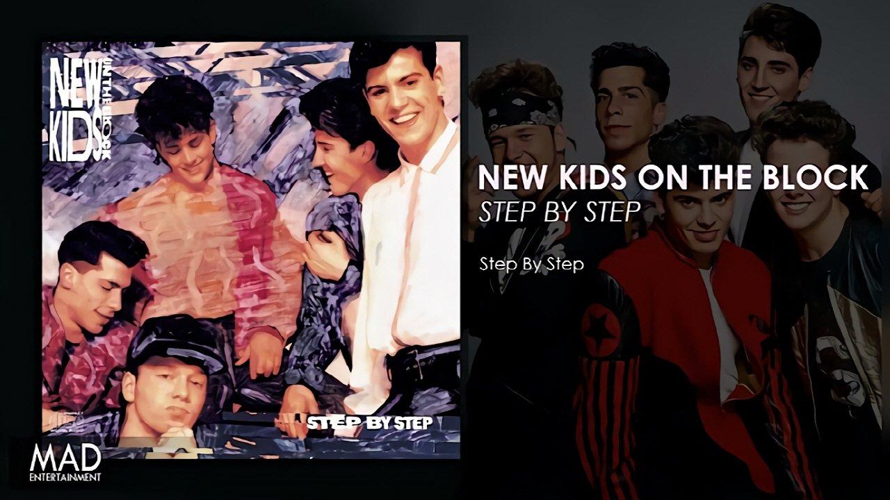 New Kids On The Block Step by Step backdrop
