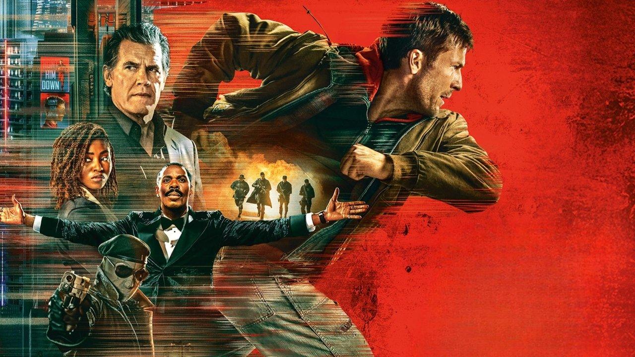 The Running Man backdrop