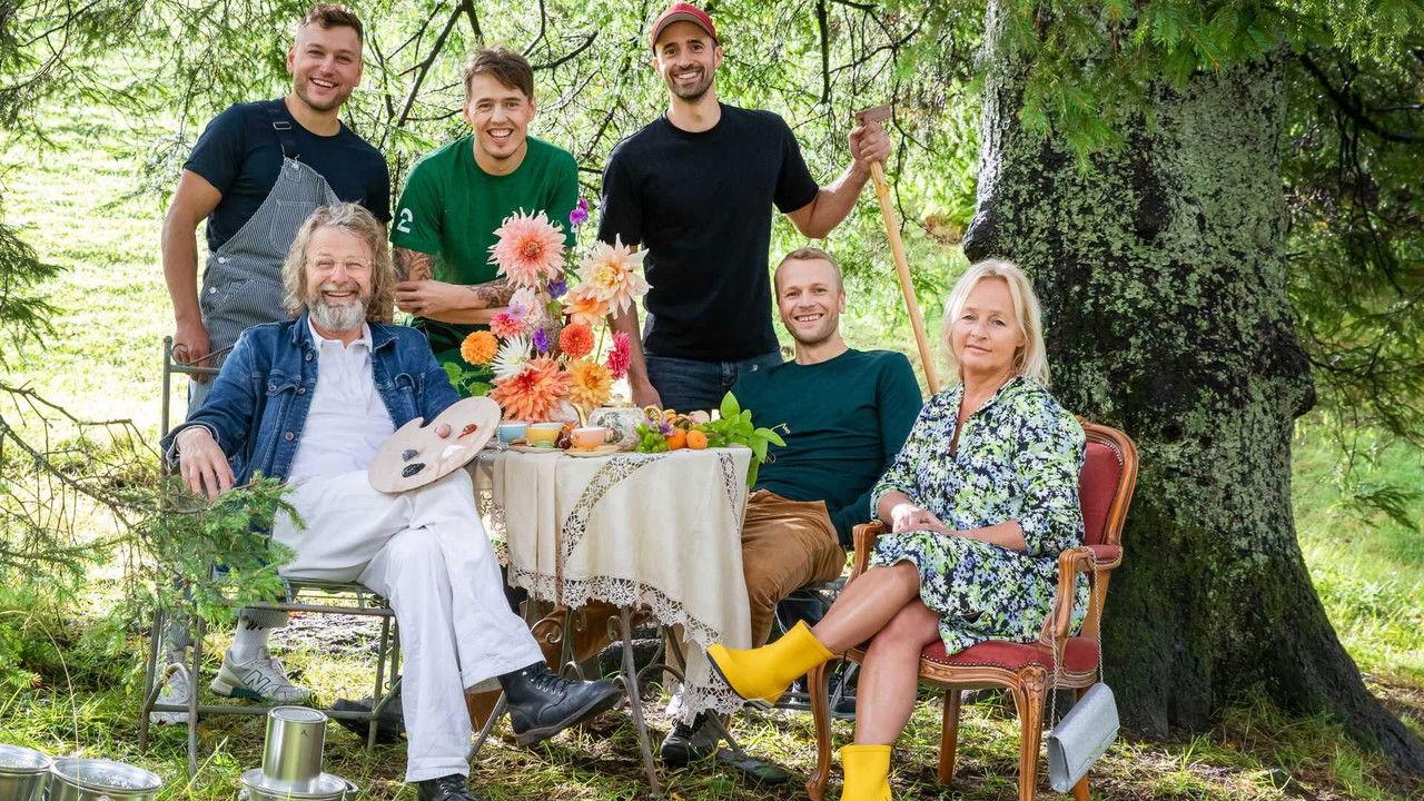 Tid for hage backdrop