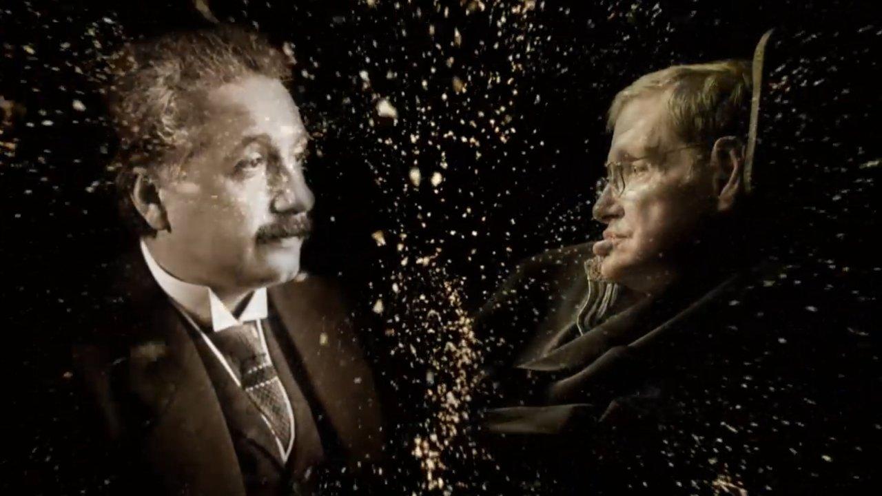 Einstein and  Hawking: Masters of Our Universe backdrop