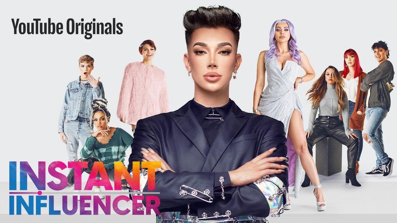 Instant Influencer with James Charles backdrop
