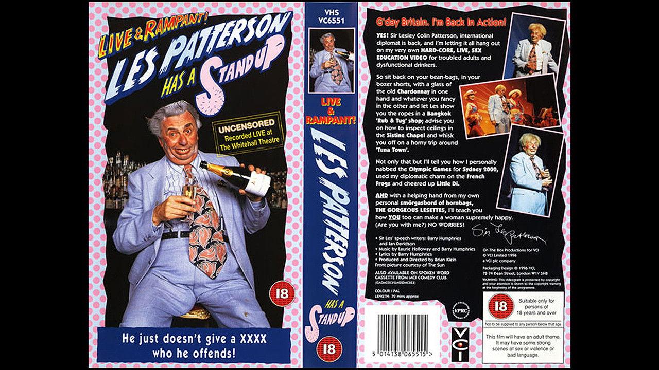 Les Patterson 'Has A Stand Up' - Live & Rampant backdrop