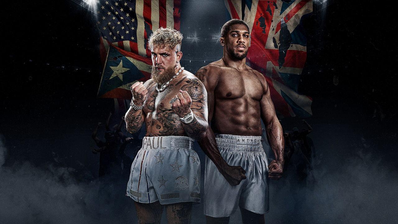 Jake Paul vs. Anthony Joshua backdrop