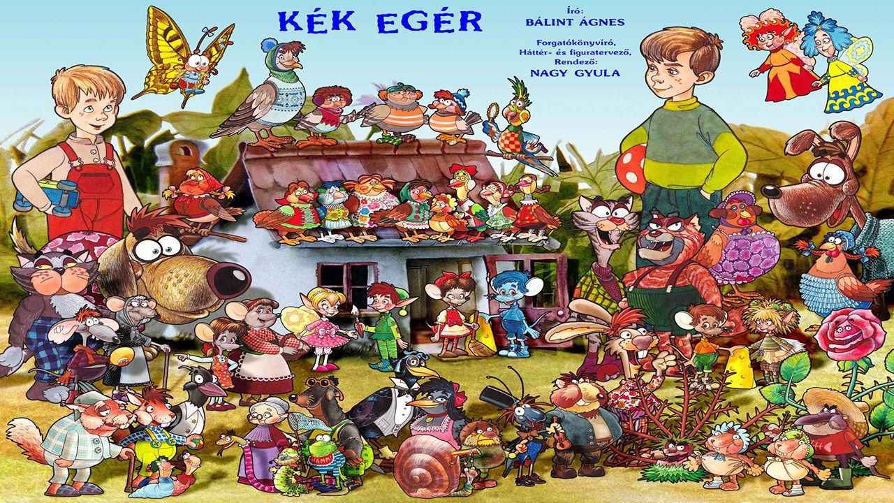 Kék egér backdrop