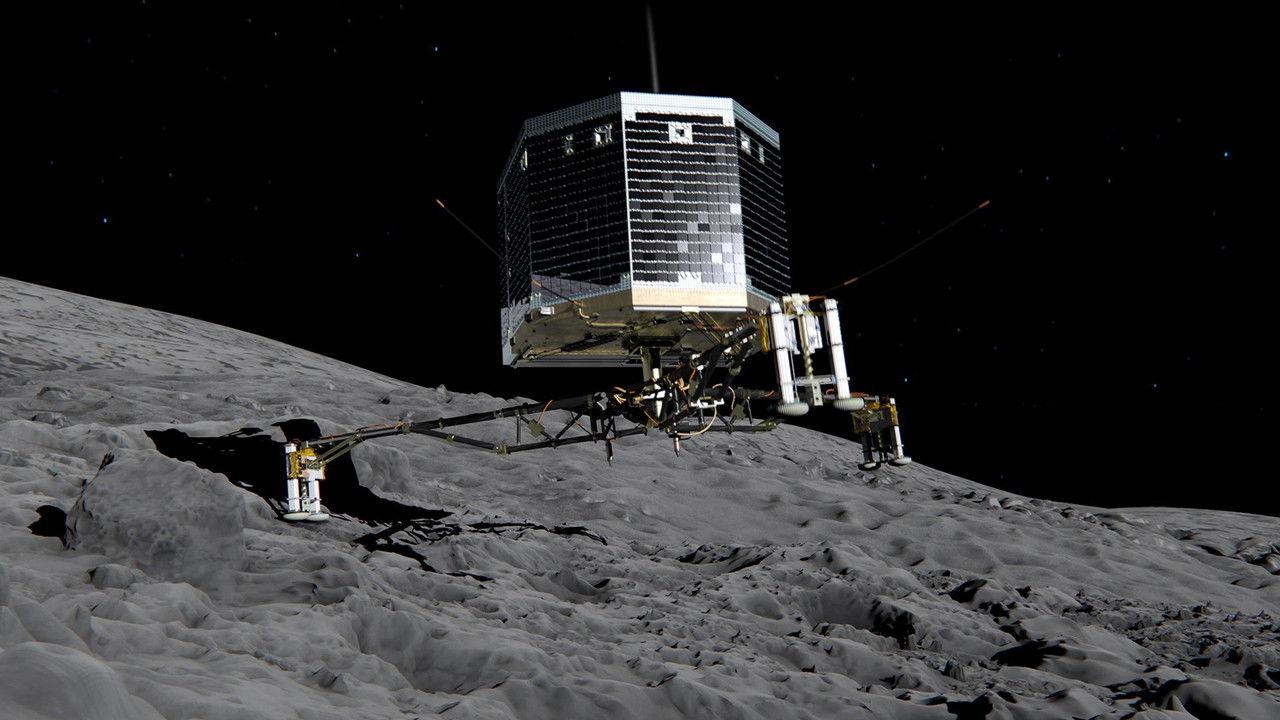 Landing On A Comet: Rosetta Mission backdrop