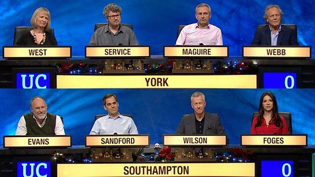 Christmas 2017 - University of York v University of Southampton