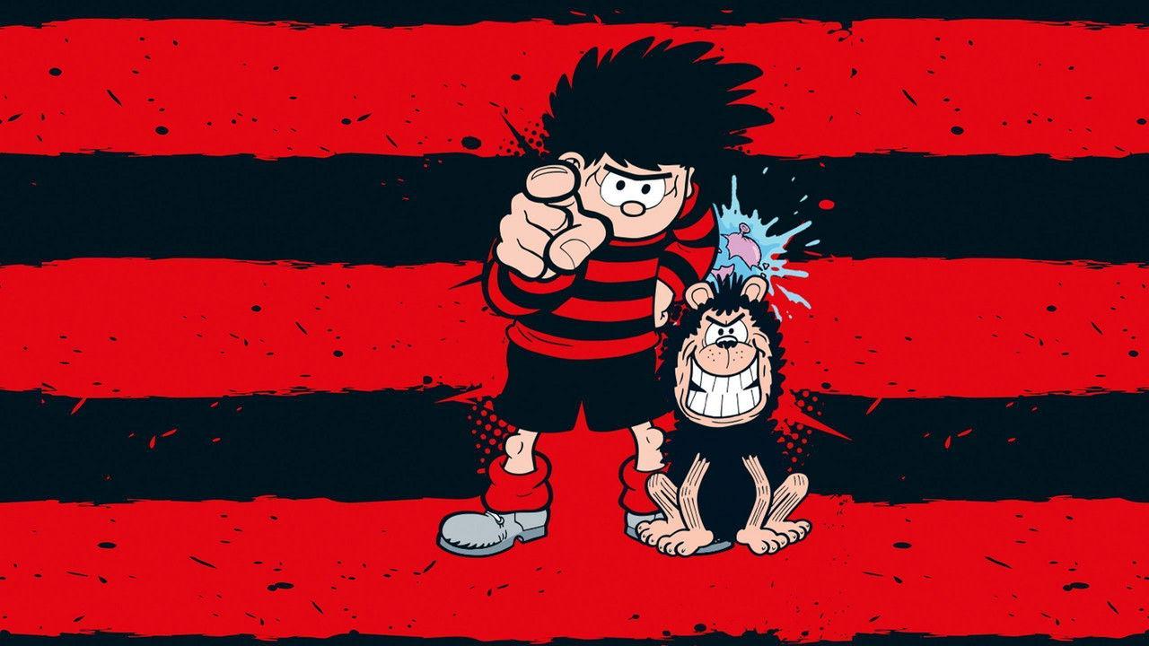 Dennis the Menace and Gnasher backdrop