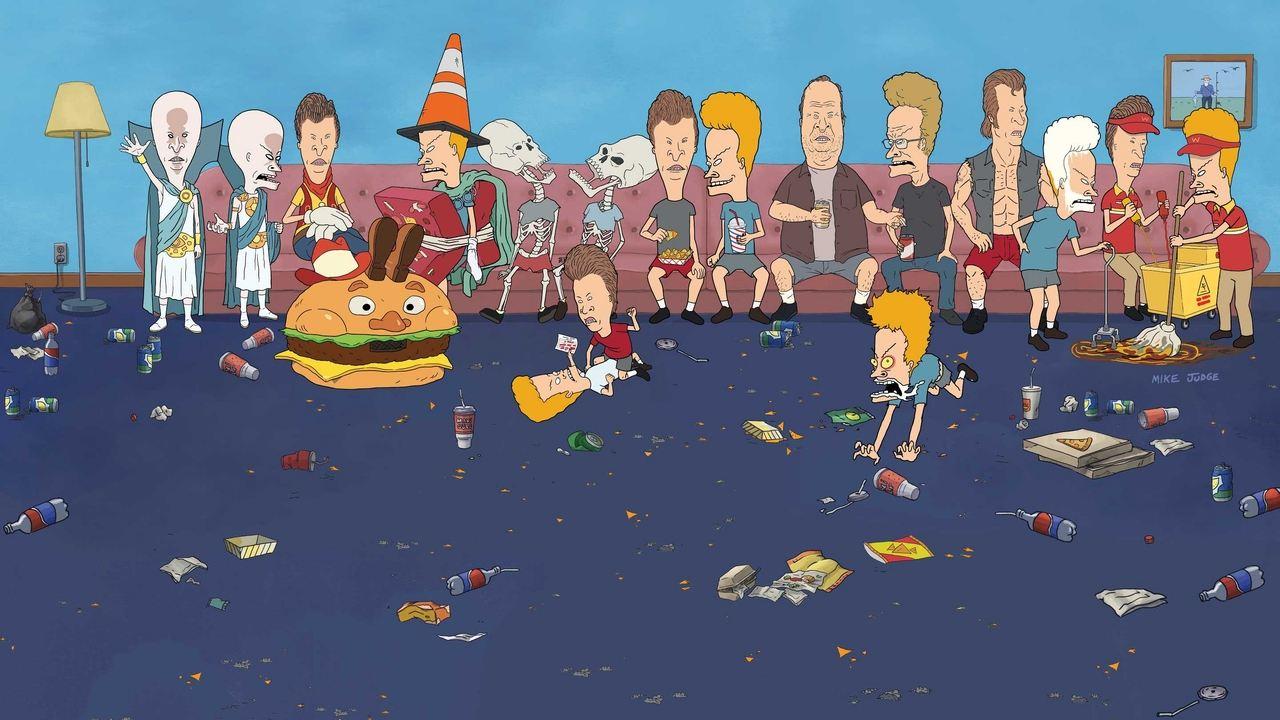 Mike Judge's Beavis and Butt-Head backdrop