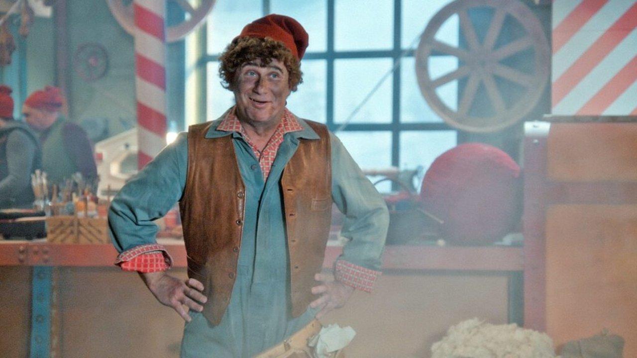 Mer panik i tomteverkstan backdrop