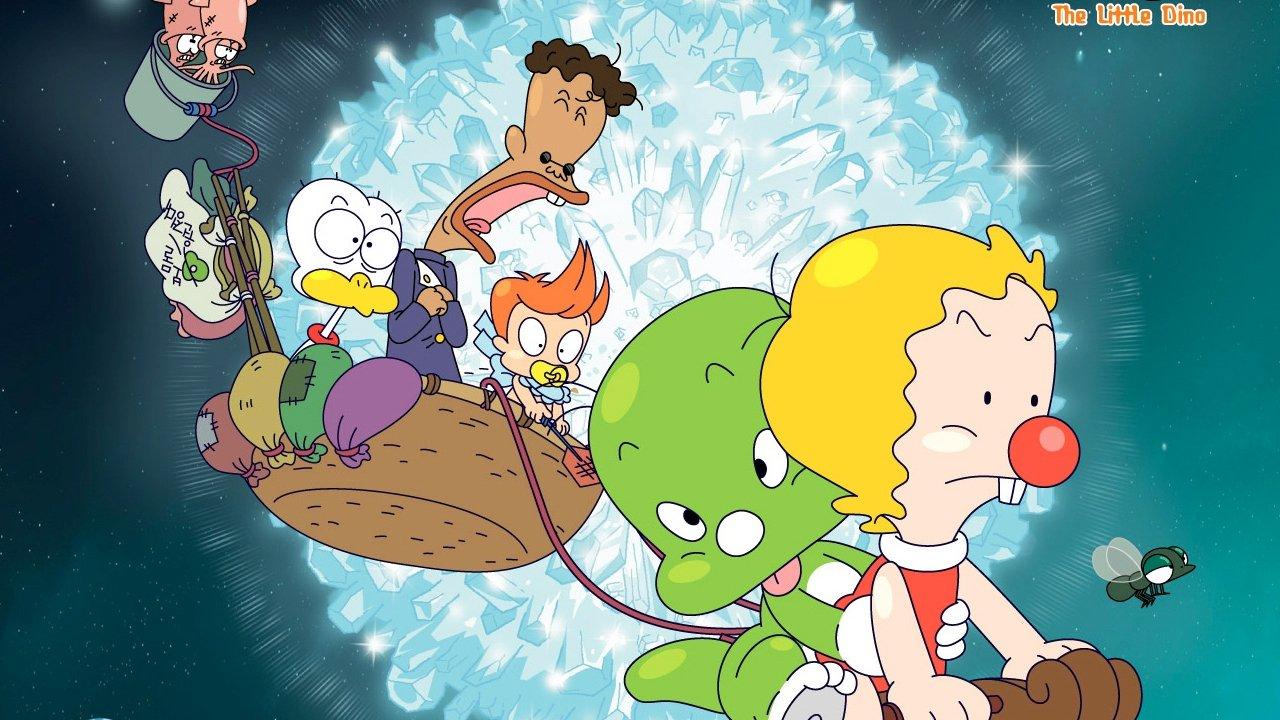 Dooly the Little Dinosaur backdrop