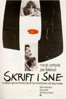 Skrift i sne film afişi