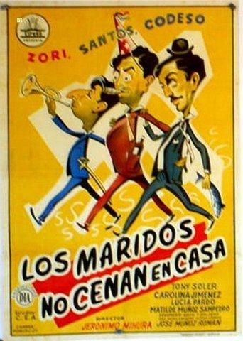 Los maridos no cenan en casa film afişi