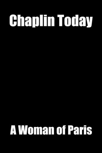Chaplin Today: 'A Woman of Paris' film afişi