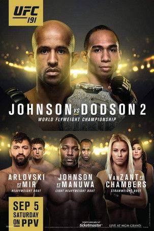 UFC 191: Johnson vs. Dodson 2 film afişi