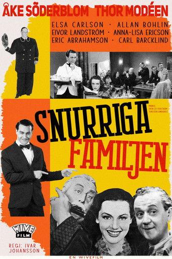Snurriga familjen film afişi