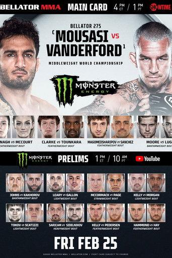 Bellator 275: Mousasi vs. Vanderford film afişi