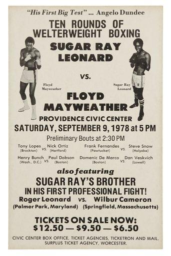 Sugar Ray Leonard vs. Floyd Mayweather Sr film afişi
