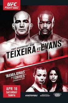 UFC on Fox 19: Teixeira vs. Evans film afişi