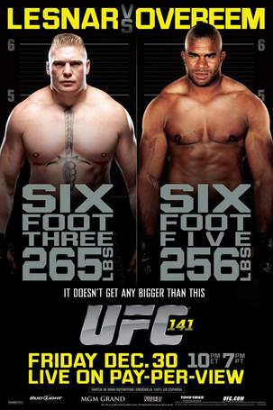 UFC 141: Lesnar vs. Overeem film afişi