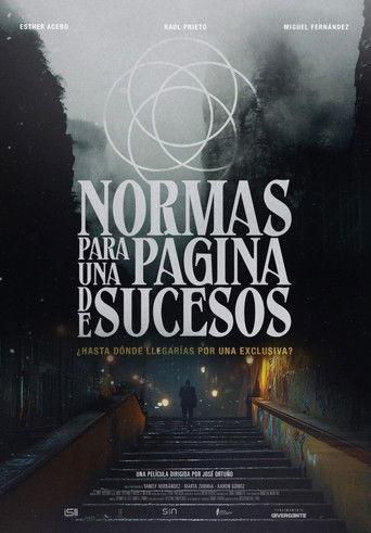 Normas para una página de sucesos film afişi
