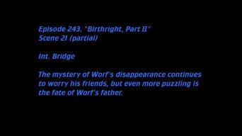 Deleted Scenes: S06E17 – Birthright (Part II)