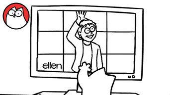 Screen Grab (Specially Dedicated to Ellen's Cat Week!)