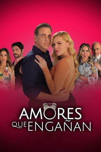 Amores que engañan dizi afişi