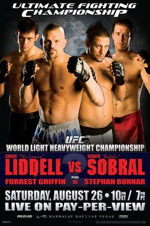 UFC 62: Liddell vs. Sobral film afişi