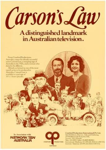 Carson's Law dizi afişi