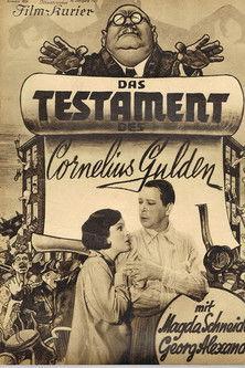 The Testament of Cornelius Gulden film afişi