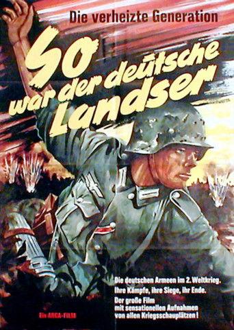 So war der deutsche Landser film afişi