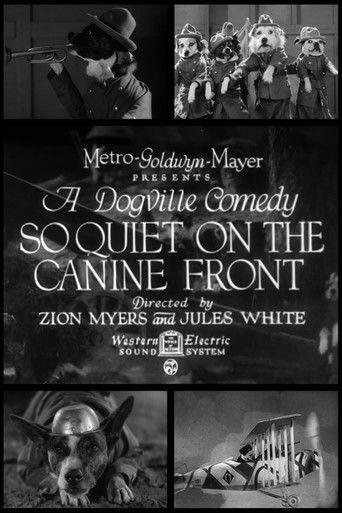 So Quiet on the Canine Front film afişi