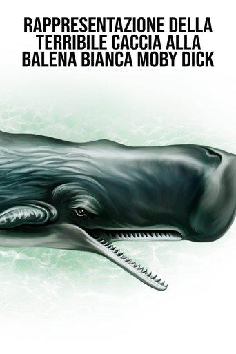 Rappresentazione della terribile caccia alla balena bianca Moby Dick film afişi