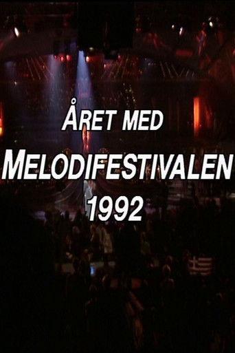 Året med melodifestivalen 1992 film afişi