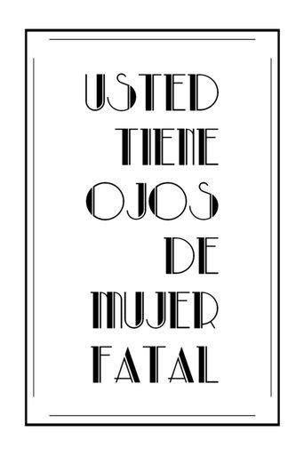 Usted tiene ojos de mujer fatal film afişi
