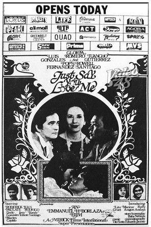 Just Say You Love Me film afişi