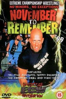 ECW November to Remember 1999 film afişi