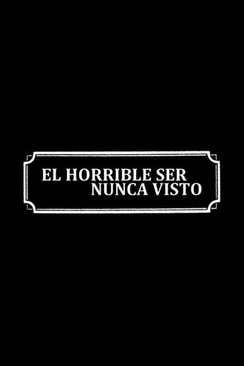 El horrible ser nunca visto film afişi