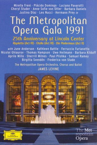 The Metropolitan Opera Gala 1991 film afişi
