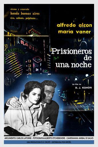 Prisioneros de una noche film afişi