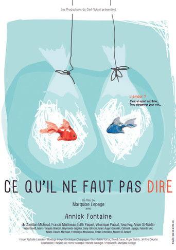 Ce qu'il ne faut pas dire film afişi