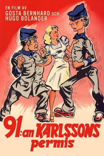 91:an Karlssons permis film afişi