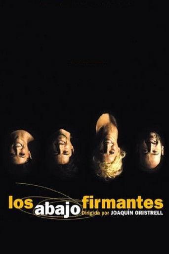 Los abajo firmantes film afişi