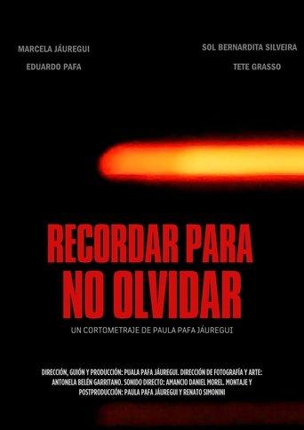 Remembering So We Don't Forget film afişi