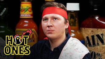 Paul Dano Needs a Burp Cloth While Eating Spicy Wings