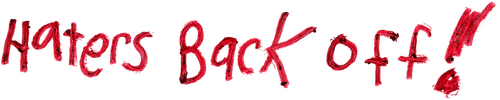 Haters Back Off logo